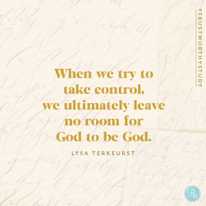 do not fear god is in control