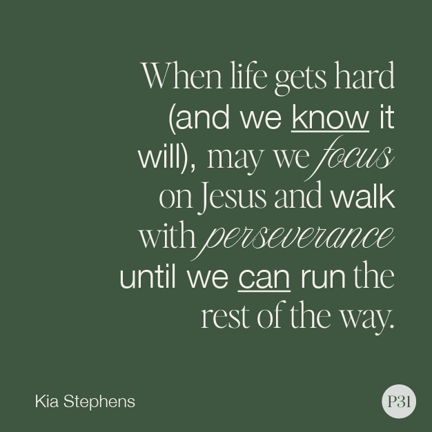 Run your race at your pace, it's just right for God's plan for