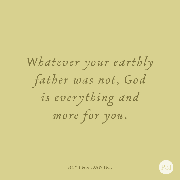 Letting Your Heavenly Father Love You