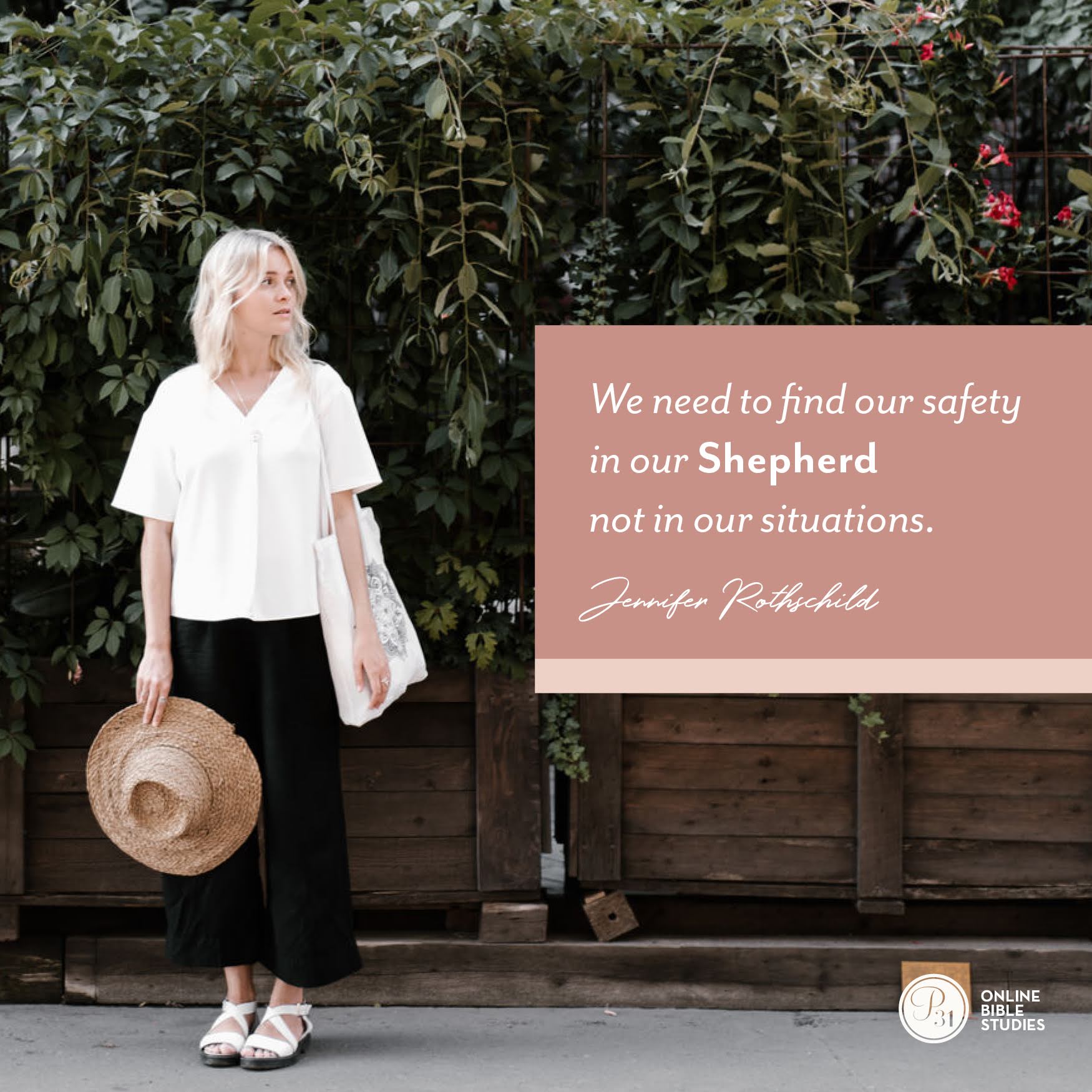 “We need to find our safety in our Shepherd and not our situations.” - Jennifer Rothschild  #Psalm23Study | Proverbs 31 Online Bible Studies Week 2 #P31OBS